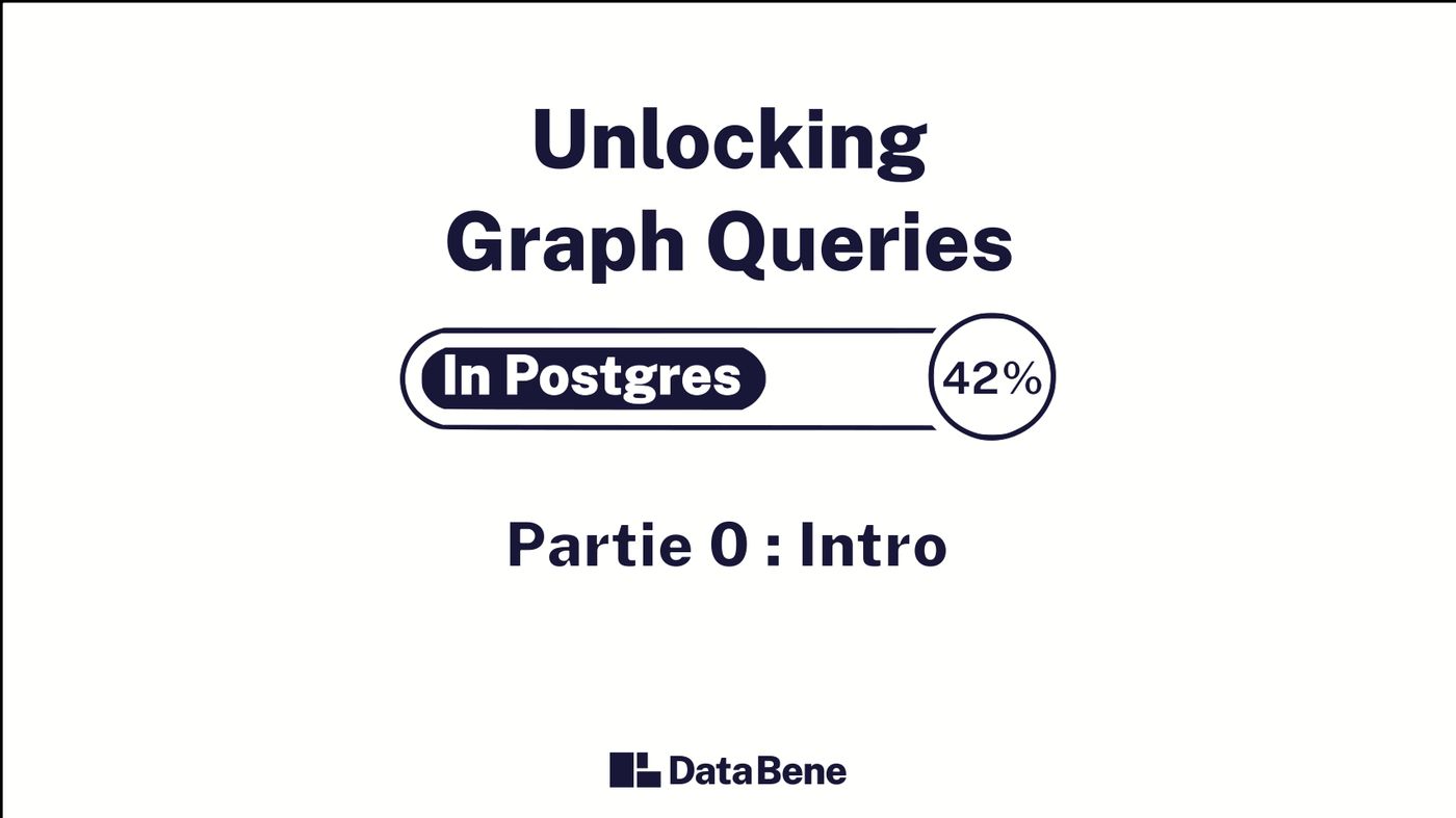 Barre de progression 'in postgres', à 42 %