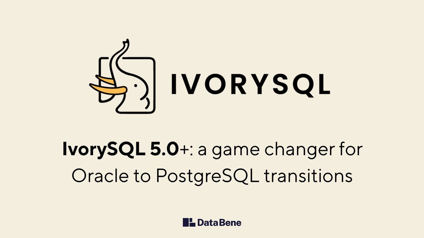 The IvorySQL elephant logo, with the name of the blog post below.