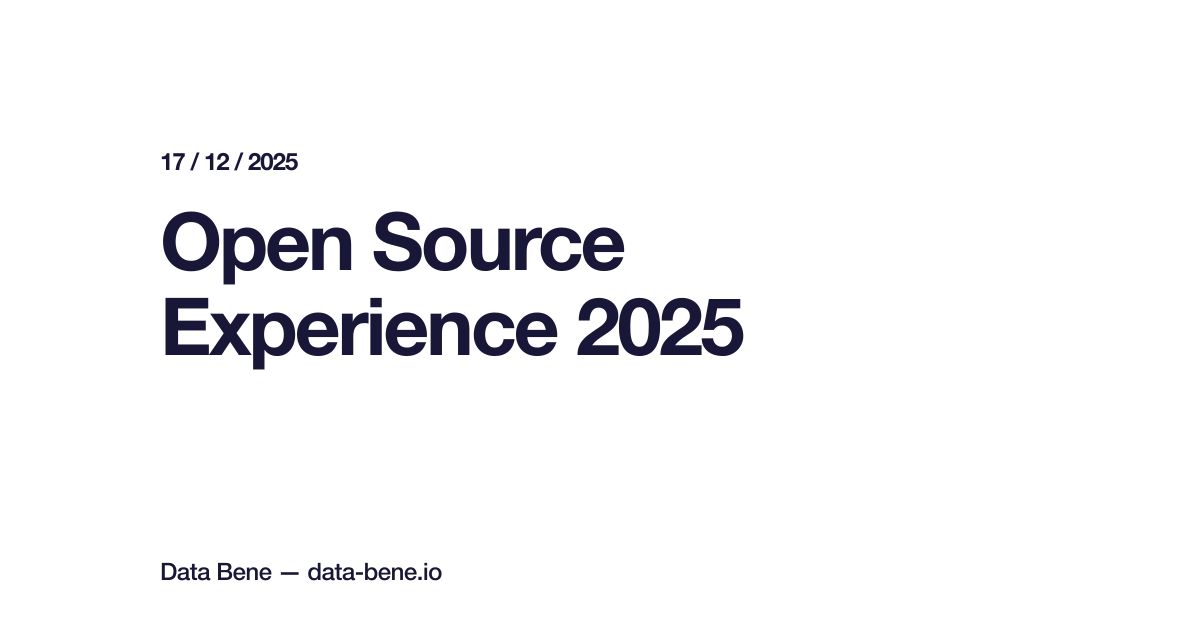 Open Source Experience 2025